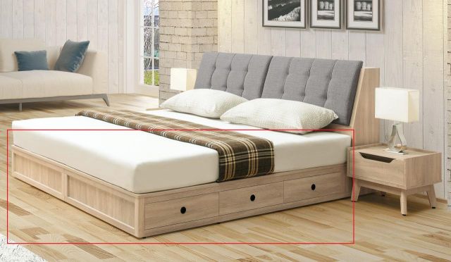 奧斯陸 5尺三抽收納床底